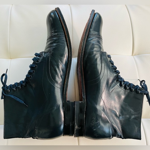 Stacy Adams Madison Cap Toe Boot - Navy - Picture 5 of 7